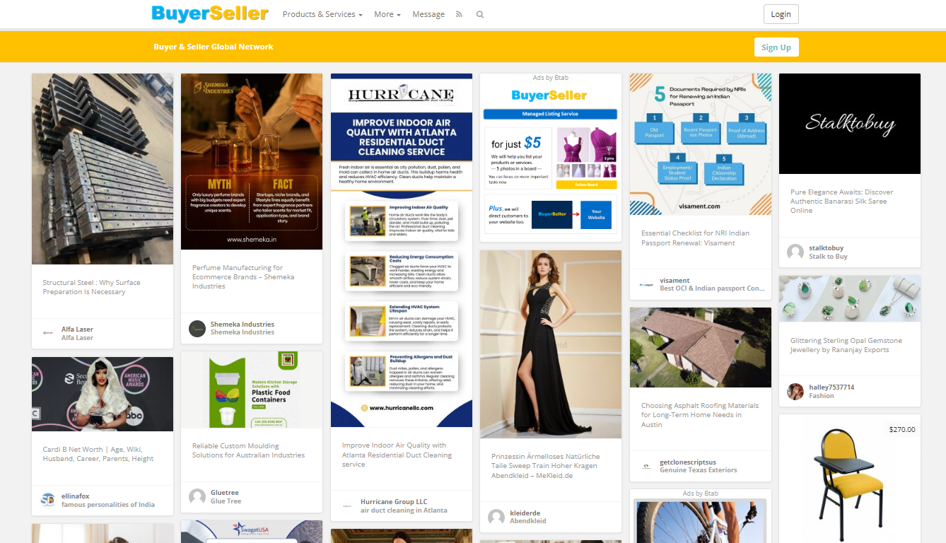 The BuyerSeller.xyz website