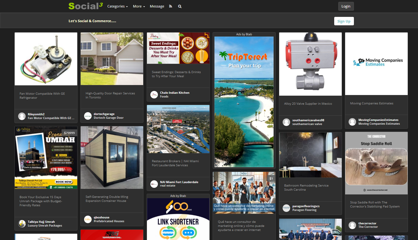 The Social Social Social website